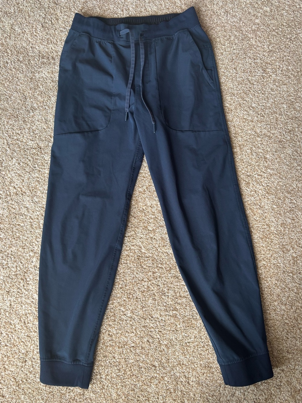 Lululemon Mens ABC Warpstreme Jogger Shorter True Navy Medium 28” Length